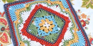 Crochet Savannah Afghan Block