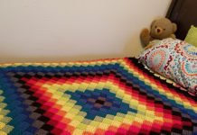Crochet Delicate Colorful Blanket