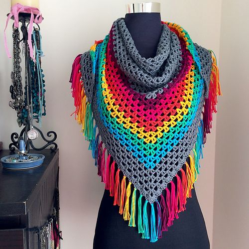 Granny Triangle Scarf