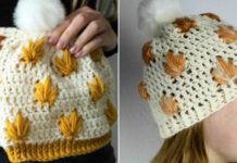 Crochet Leafly Autumn Hat