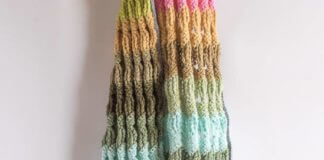 Crochet Fun Ripple Scarf With Tassels