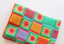 Crochet Granny Brioche Blanket