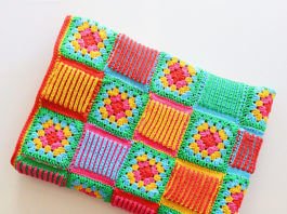 Crochet Granny Brioche Blanket