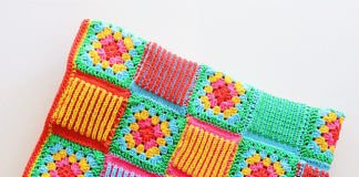 Crochet Granny Brioche Blanket