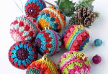 Easy Granny Crochet Christmas Baubles