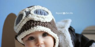 Crochet aviator hat pattern