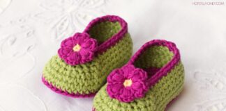 FAIRY BLOSSOM BABY BOOTIES CROCHET PATTERN