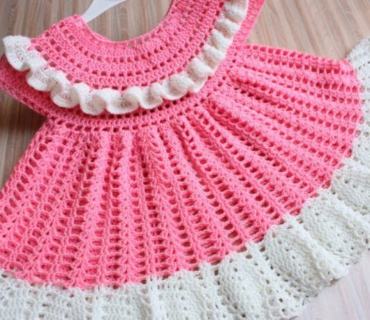 Crochet Baby Pineapple Frock Dress Fast Easy Pattern